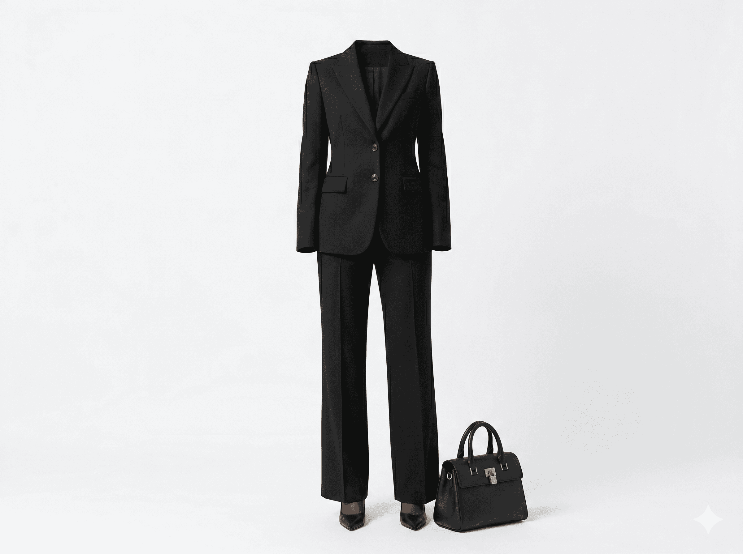 The Black Tailored Suit by Prakash Chary
